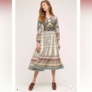 Bhanuni by Jyoti Far Fields Midi Dress, Anthropologie